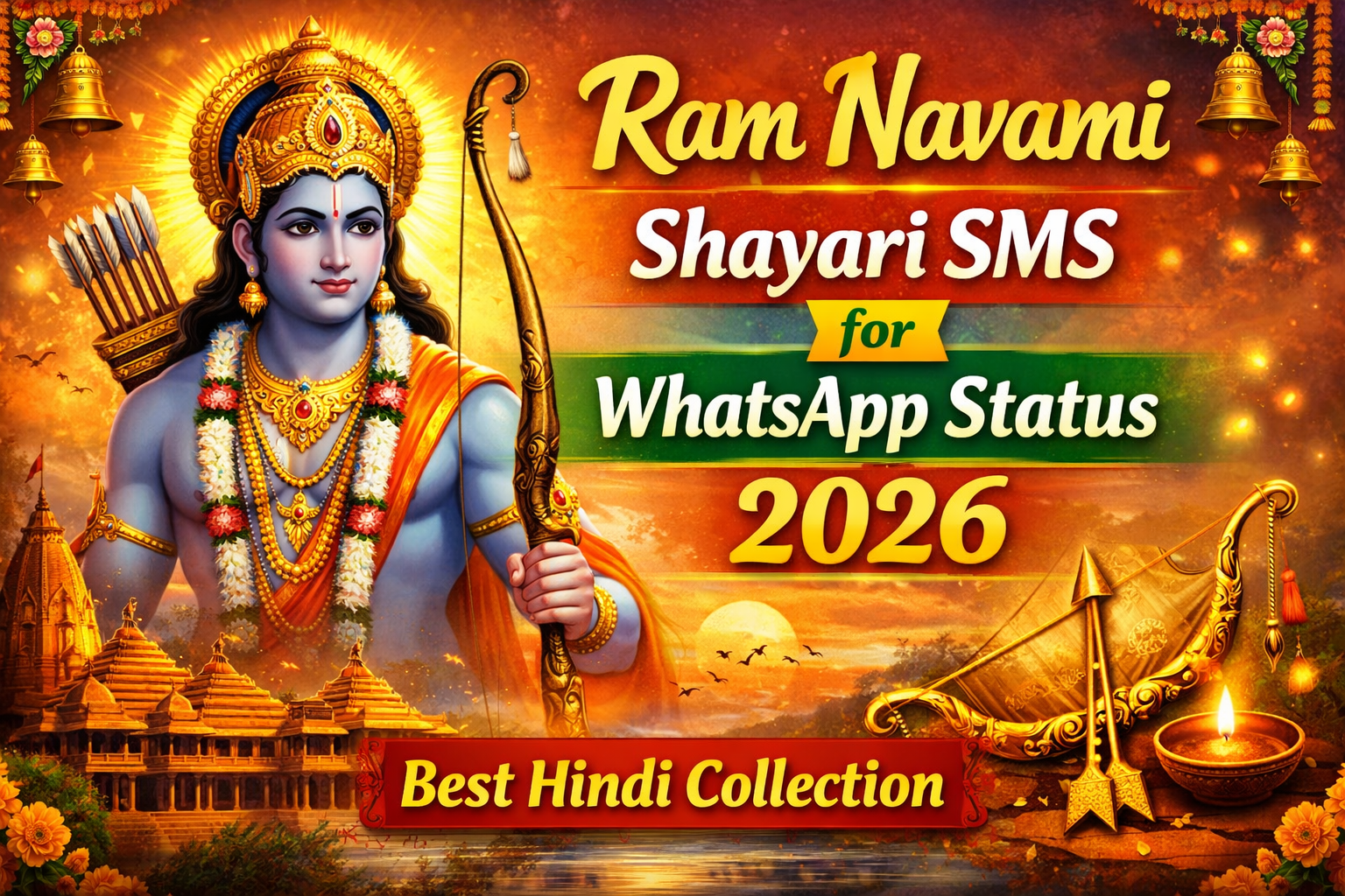 Ram Navami Shayari SMS for WhatsApp Status 2026 (Best Hindi Collection)